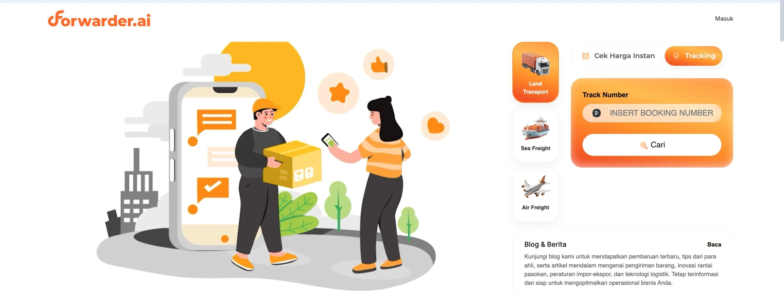 tracking pengiriman LTL realtime
