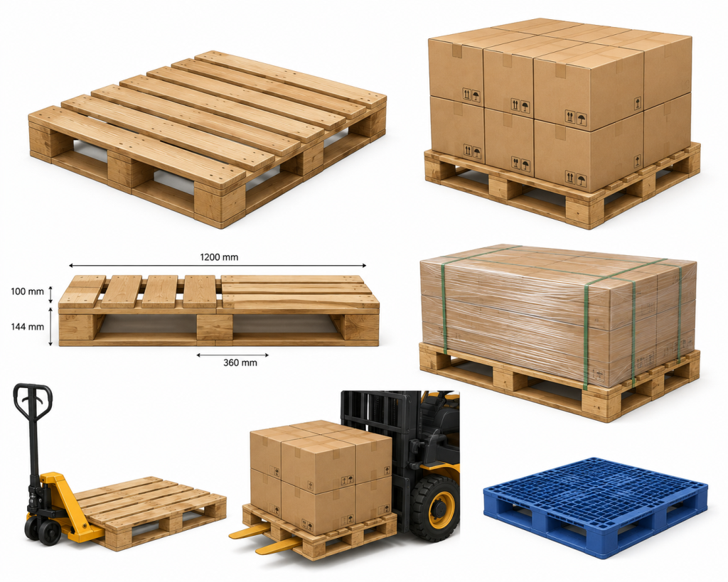 gambar pallet logistik
