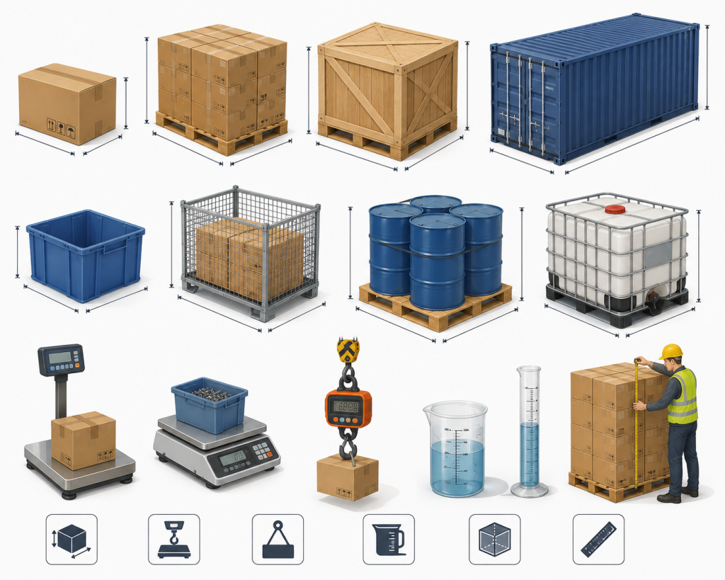 ilustrasi unit of measurement (uom)