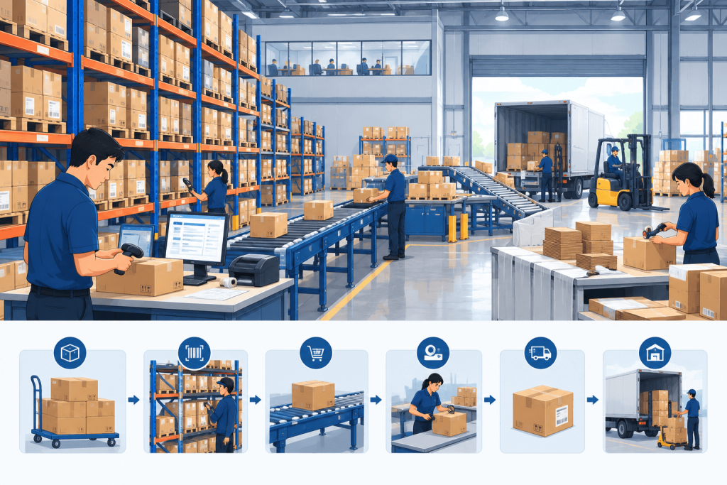 ilustrasi fulfillment center