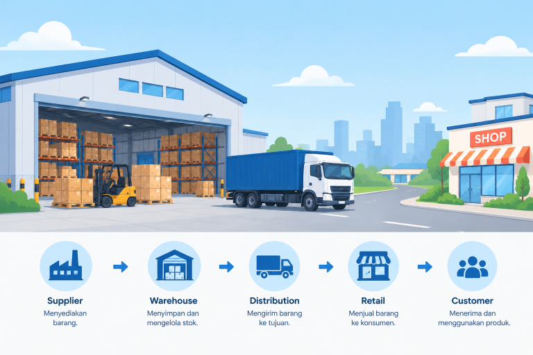 ilustrasi supply chain forecasting