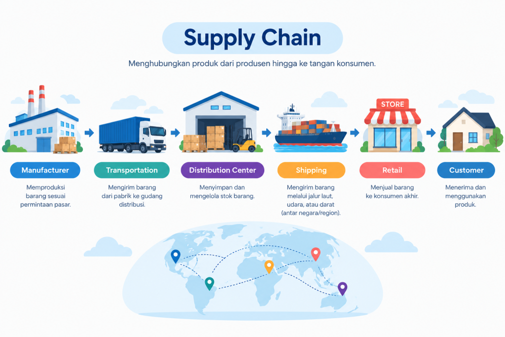ilustrasi supply chain planning