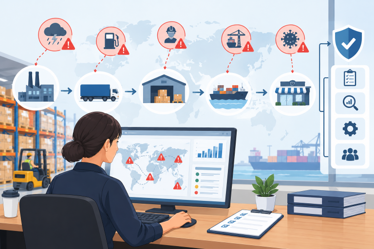 ilustrasi supply chain risk management